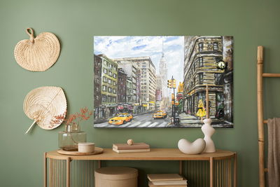 Ljuddämpande tavla - New York street as painted