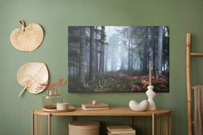 Ljuddämpande tavla - Forest in the fog