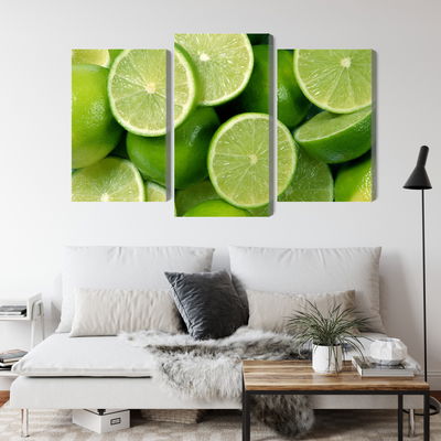 Ljuddämpande tavla - Lime halves