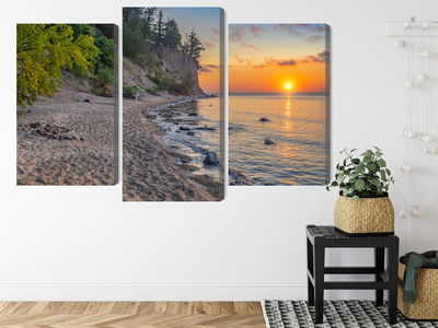 Ljuddämpande tavla - Sunset on the baltic sea