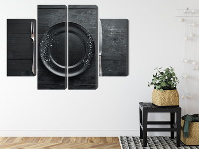 Ljuddämpande tavla - Vintage tableware