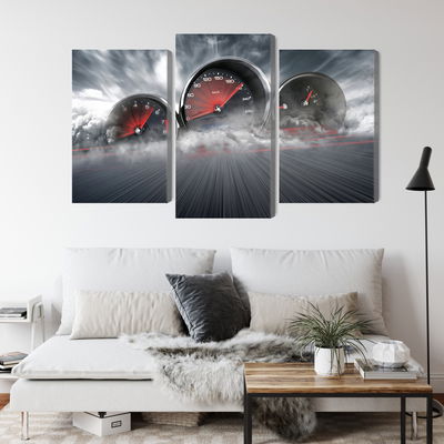 Ljuddämpande tavla - High speed car counters