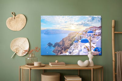Ljuddämpande tavla - Sea and sunny greece