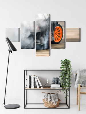 Ljuddämpande tavla - Drifting car in a puff