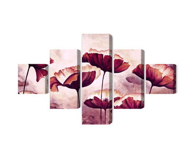 Ljuddämpande tavla - Poppies as painted