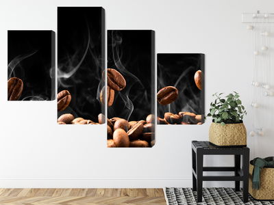 Ljuddämpande tavla - Hot coffee beans