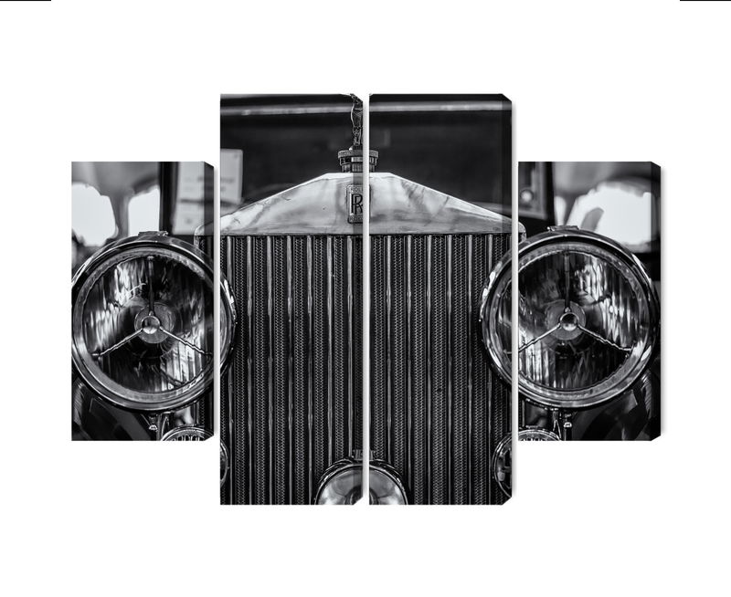 Ljuddämpande tavla - Rolls royce up close