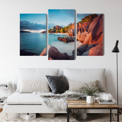 Ljuddämpande tavla - Beach in seychelles