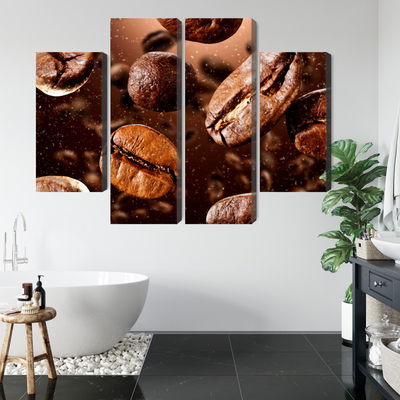 Ljuddämpande tavla - Brown coffee beans