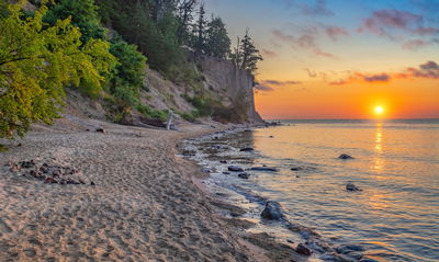 Ljuddämpande tavla - Sunset on the baltic sea