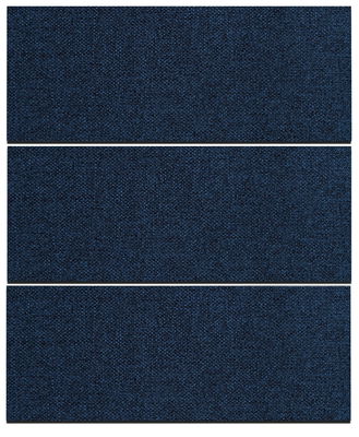 Ljudabsorbent till vägg - Wall 3-parts one liggande