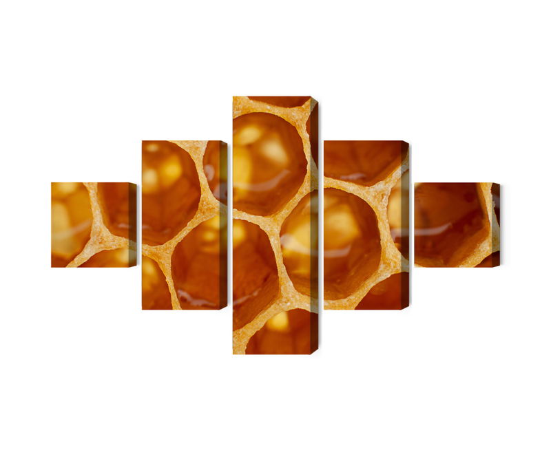 Ljuddämpande tavla - Honeycomb in macro scale