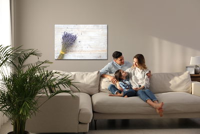 Ljuddämpande tavla - Lavender on a background