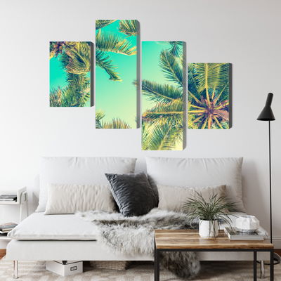 Ljuddämpande tavla - Bottom view of the palm trees