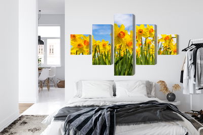 Ljuddämpande tavla - Daffodil field 3d