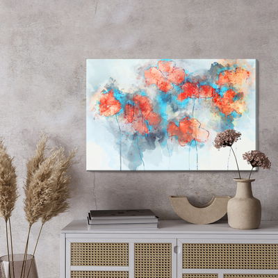 Ljuddämpande tavla - Watercolor poppies