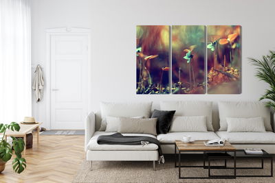 Ljuddämpande tavla - Delicate plants on a macro