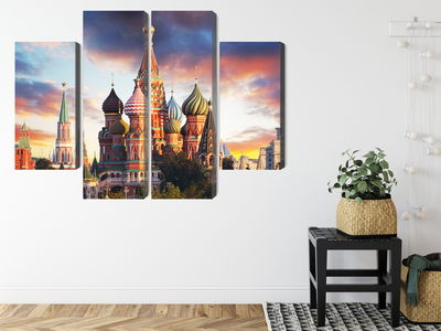 Ljuddämpande tavla - Moscow view of the red