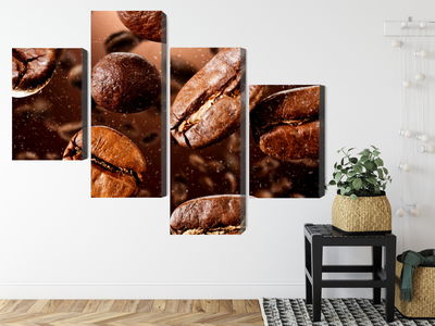 Ljuddämpande tavla - Brown coffee beans