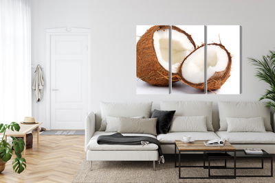 Ljuddämpande tavla - Coconut halves