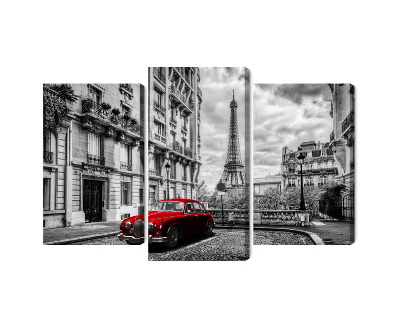 Ljuddämpande tavla - Red retro car