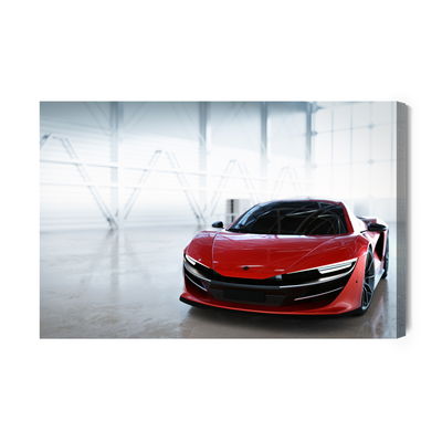 Ljuddämpande tavla - Red fast vehicle