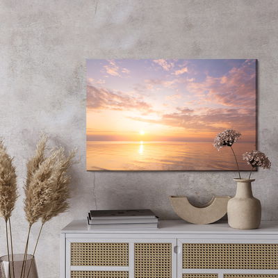 Ljuddämpande tavla - Pastel sea landscape