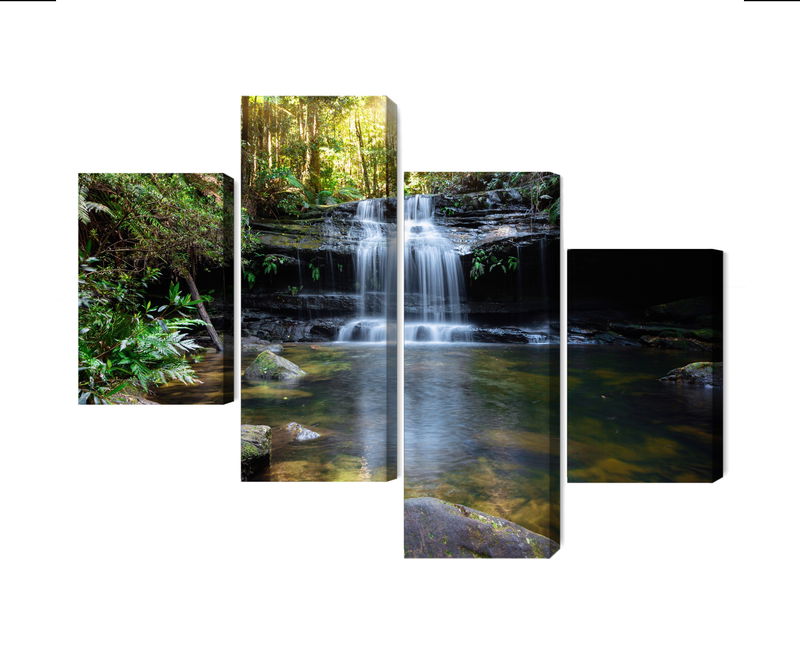 Ljuddämpande tavla - A waterfall in the bush