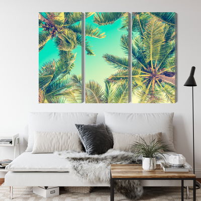 Ljuddämpande tavla - Bottom view of the palm trees