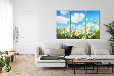 Ljuddämpande tavla - 3d daisy field