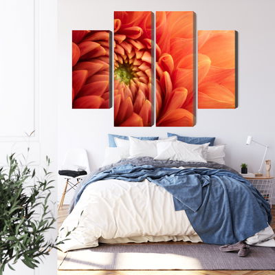 Ljuddämpande tavla - Orange chrysanthemum