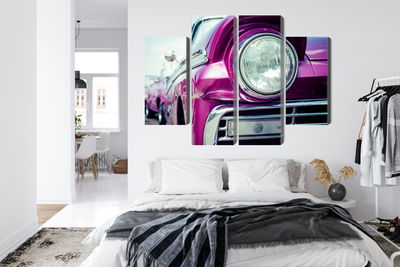 Ljuddämpande tavla - Retro style car headlight