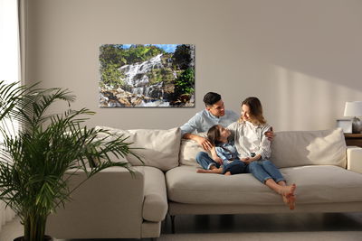 Ljuddämpande tavla - A waterfall in an artistic