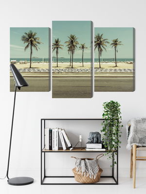 Ljuddämpande tavla - Palm trees on the ipanema