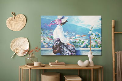 Ljuddämpande tavla - The woman on the background