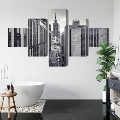 Ljuddämpande tavla - Black and white panorama