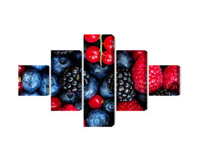 Ljuddämpande tavla - Forest fruits on a macro