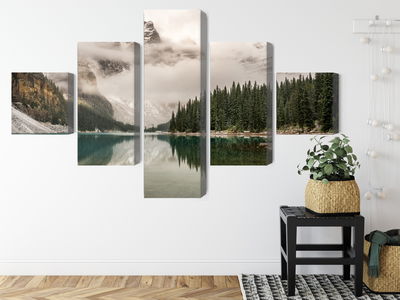 Ljuddämpande tavla - Moraine Lake in banff