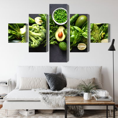 Ljuddämpande tavla - Green vegetables