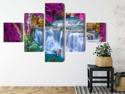 Ljuddämpande tavla - A waterfall in the fall