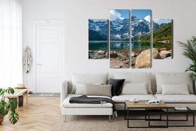 Ljuddämpande tavla - Morskie oko in the tatras 3d