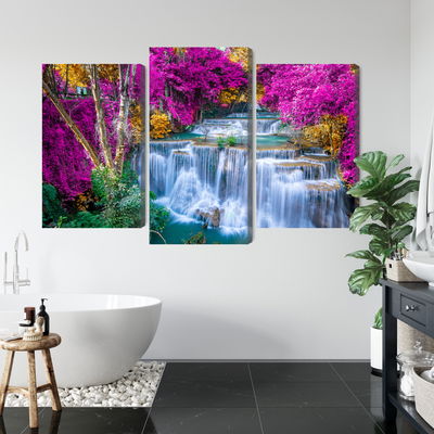 Ljuddämpande tavla - A waterfall in the fall