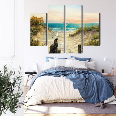 Ljuddämpande tavla - Painted sand dunes
