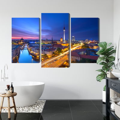 Ljuddämpande tavla - Berlin panorama at sunset