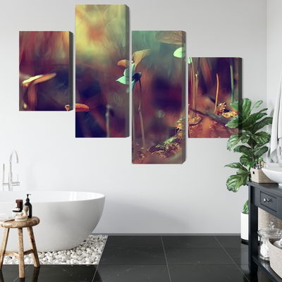 Ljuddämpande tavla - Delicate plants on a macro