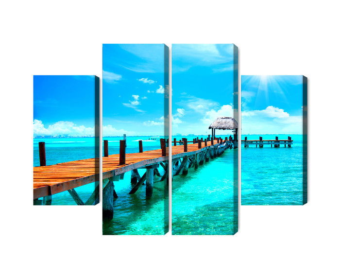 Ljuddämpande tavla - Sunny landscape