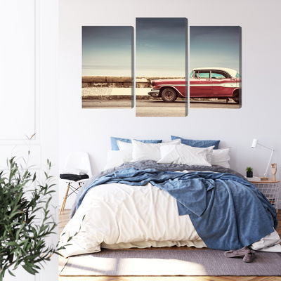 Ljuddämpande tavla - Old american retro car