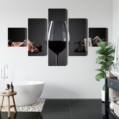 Ljuddämpande tavla - A glass of red wine