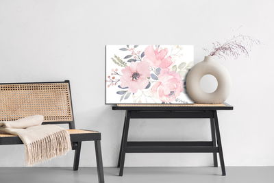 Ljuddämpande tavla - Rose flowers in pastel colors