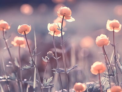 Ljuddämpande tavla - Spring 3d flowers